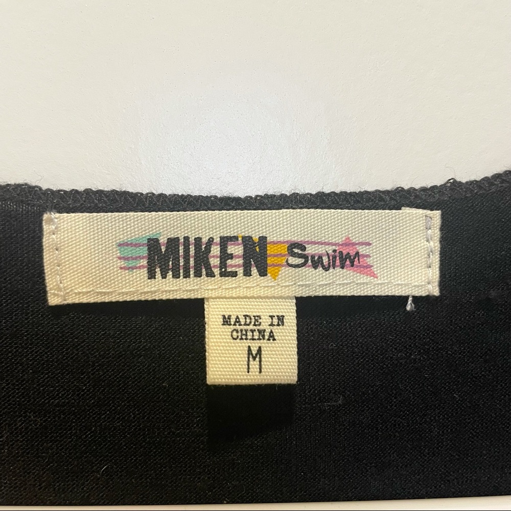 Miken Swim Cover-Up, Black, Size M - Picture 3 of 3
